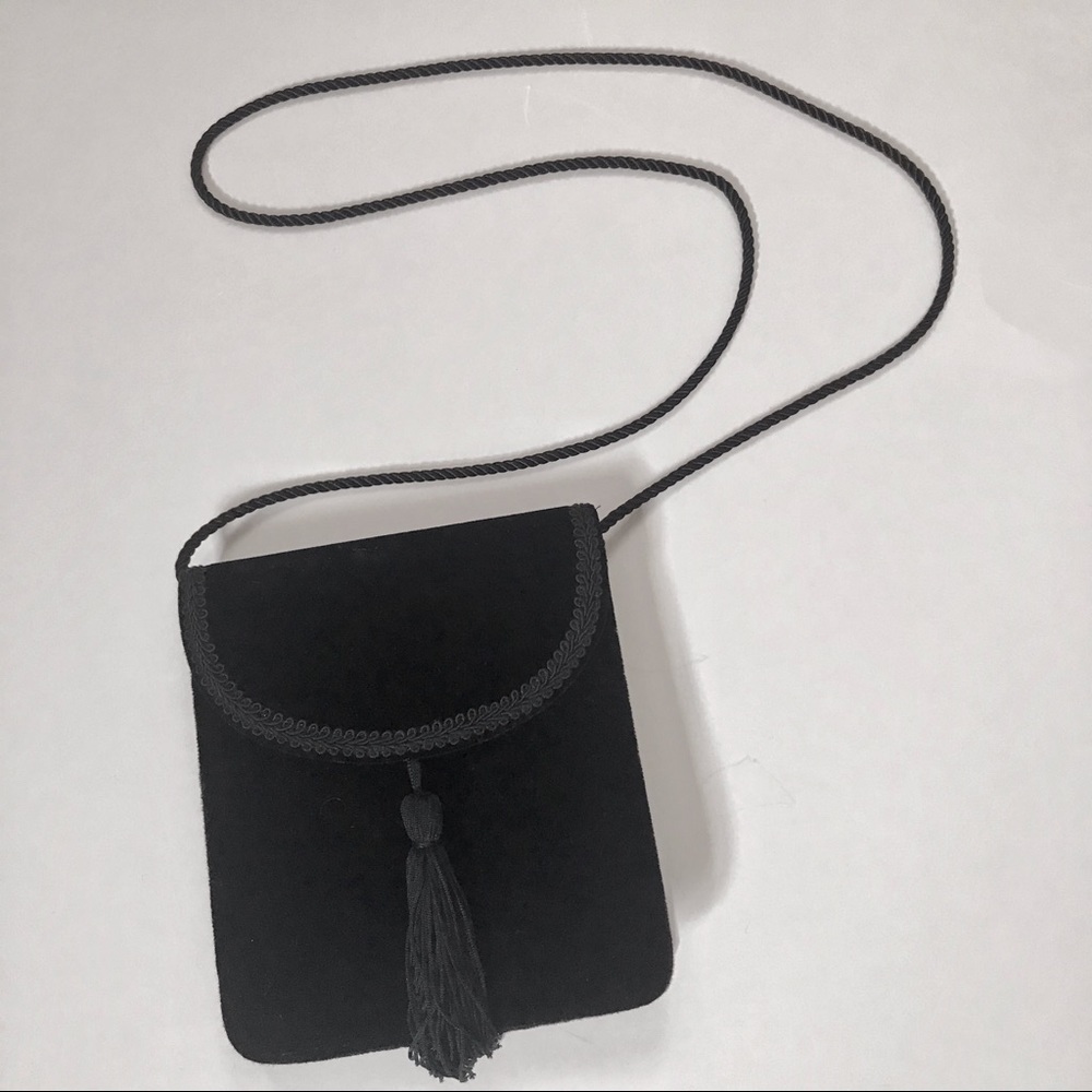 Vintage Black Velvet Purse